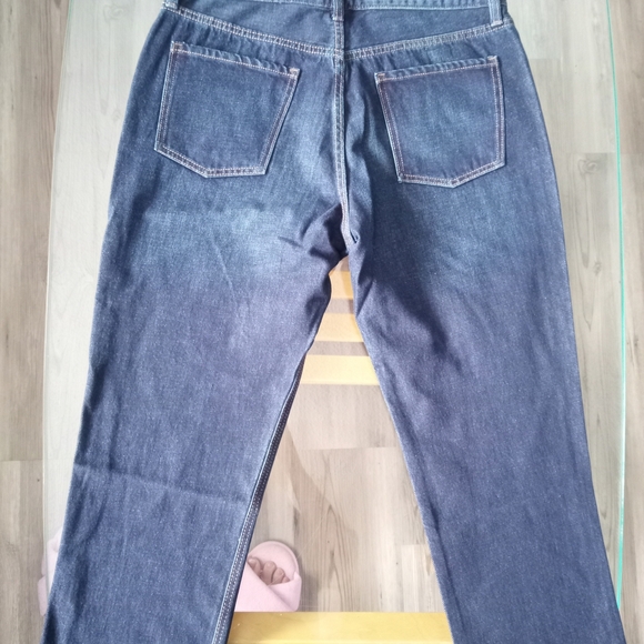 Old Navy Dark Blue Women's Straight Leg Jeans - Picture 5 of 5